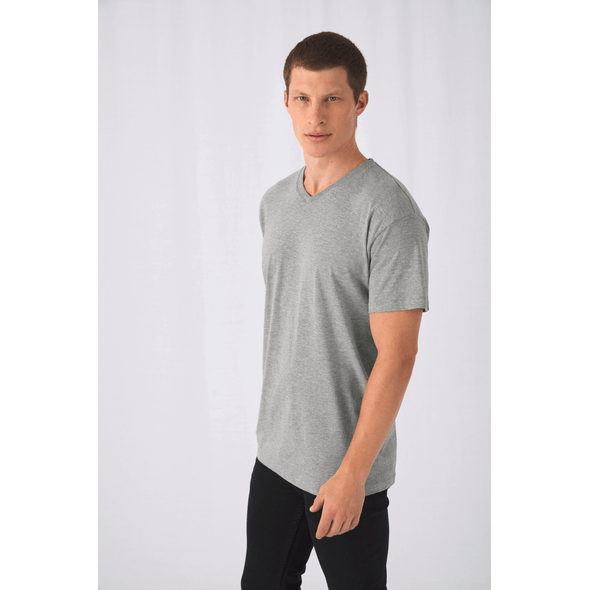 B&C | T-shirt exact col v manches courtes col v